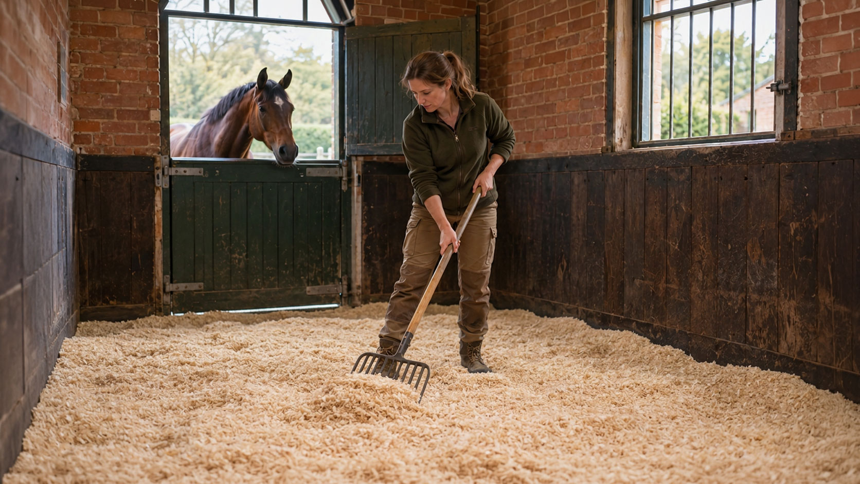 How to reduce dust in your horse's stable